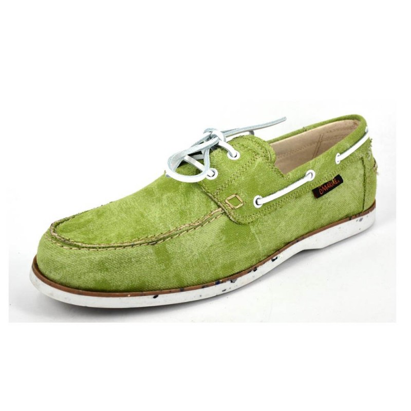 LA MARINE GREEN BOAT SHOES